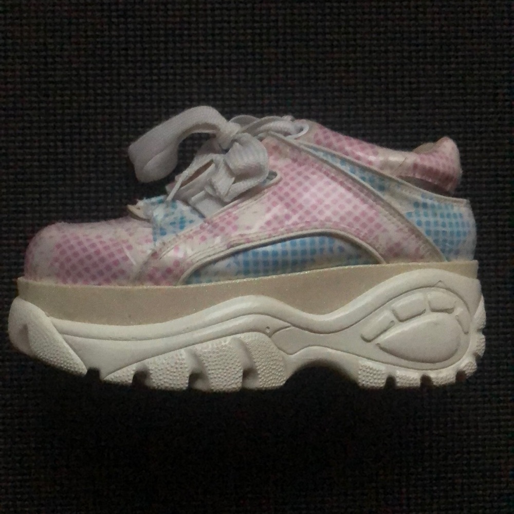 Buffalo chunky unicorn sparkle raver sneakers